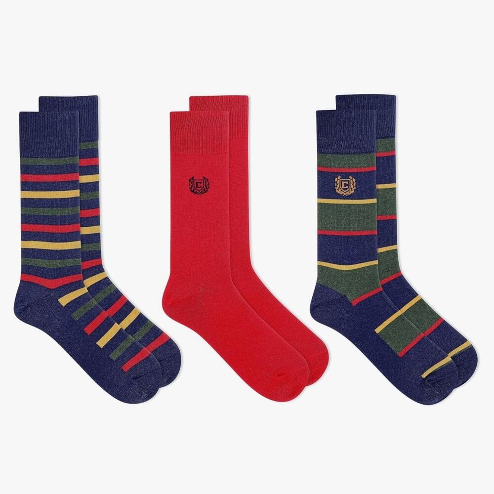 NWOT Men's CHAPS 3 Pack Cozy Socks Size  6-12